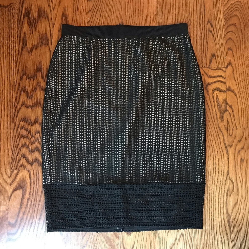 Ann Taylor Black Pencil Skirt, S